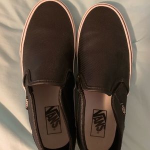 Black slip on vans